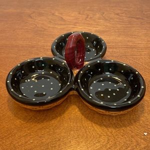 NWT Russ Three Section  Serving Bowl.